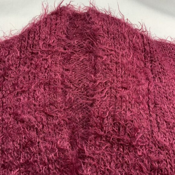 Unique! Handmade Fuzzy Cardigan Size Small - Picture 10 of 10